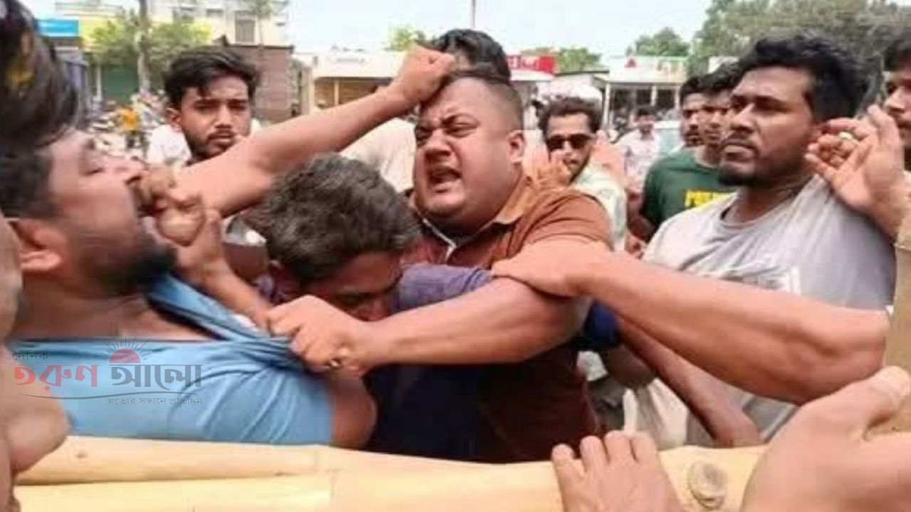 ঠাকুরগাঁওয়ে পাম্পে তেল নিতে গিয়ে হাতাহাতি মহাসড়ক অবরুদ্ধ 