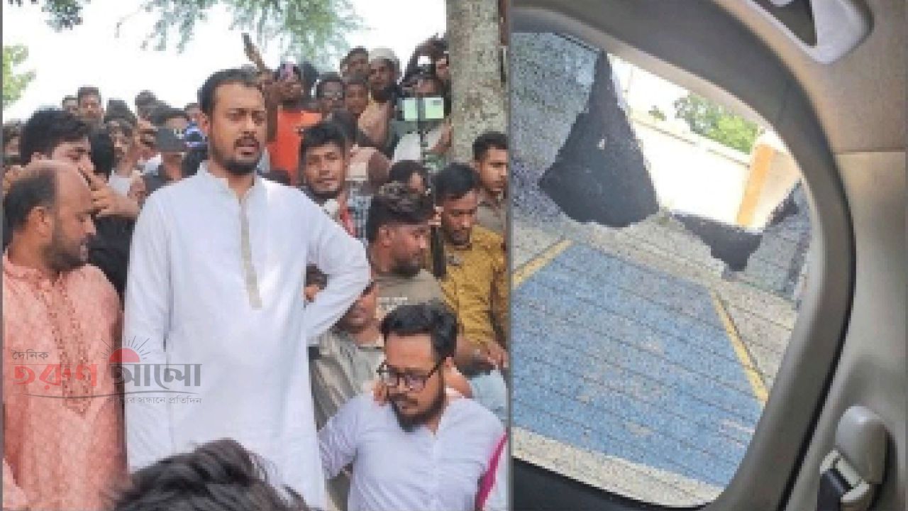 বেনাপোলে এনসিপি নেতা নাসীরুদ্দীন পাটওয়ারীর গাড়ি বহরে হামলা, আহত ৪