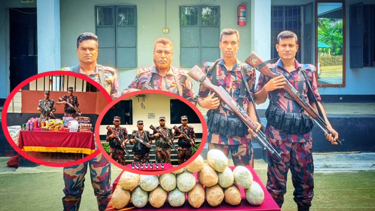 &lrm;বেনাপোল সীমান্তে ১০ লক্ষ টাকার মাদকদ্রব্য ও অবৈধ মালামাল আটক