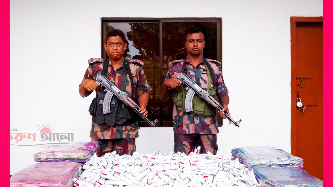 &lrm;বেনাপোল সীমান্তে ২ লক্ষ টাকার ভারতীয় শাড়ি ও কসমেটিকস সামগ্রী আটক