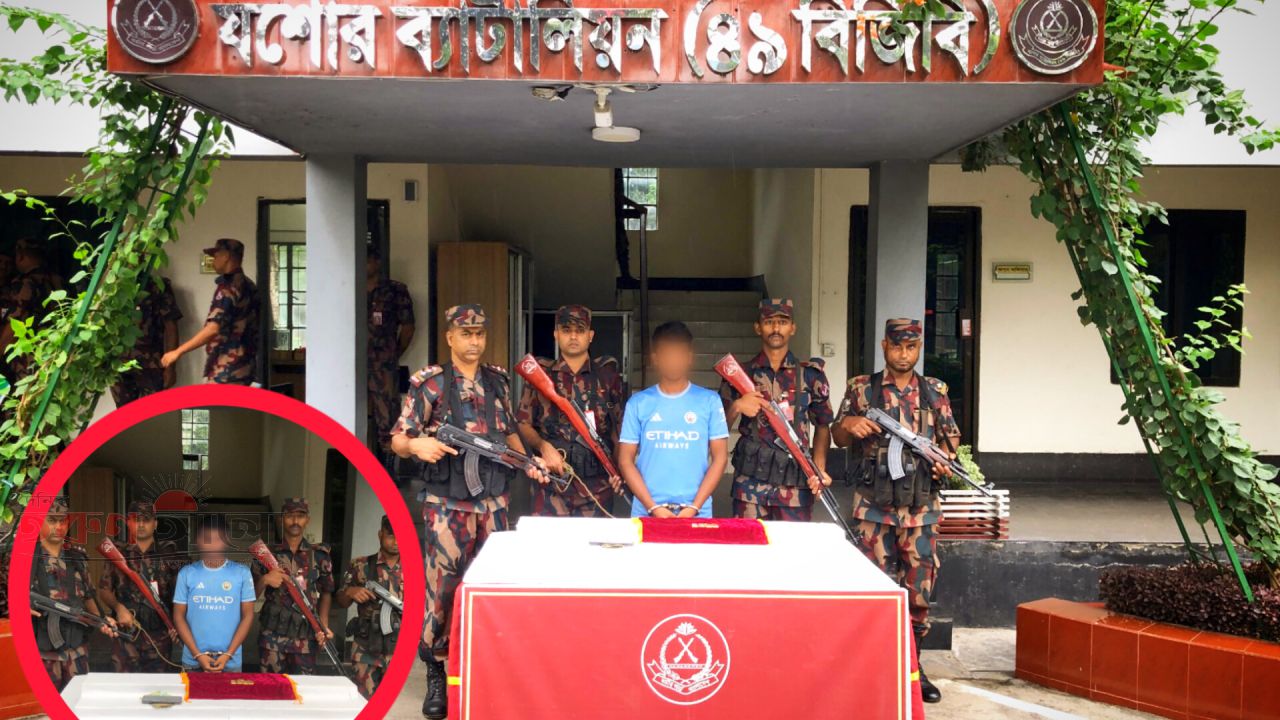 &lrm;যশোরে ১ কোটি ২০ লাখ টাকার ৫ টি স্বর্ণের বারসহ আটক ১