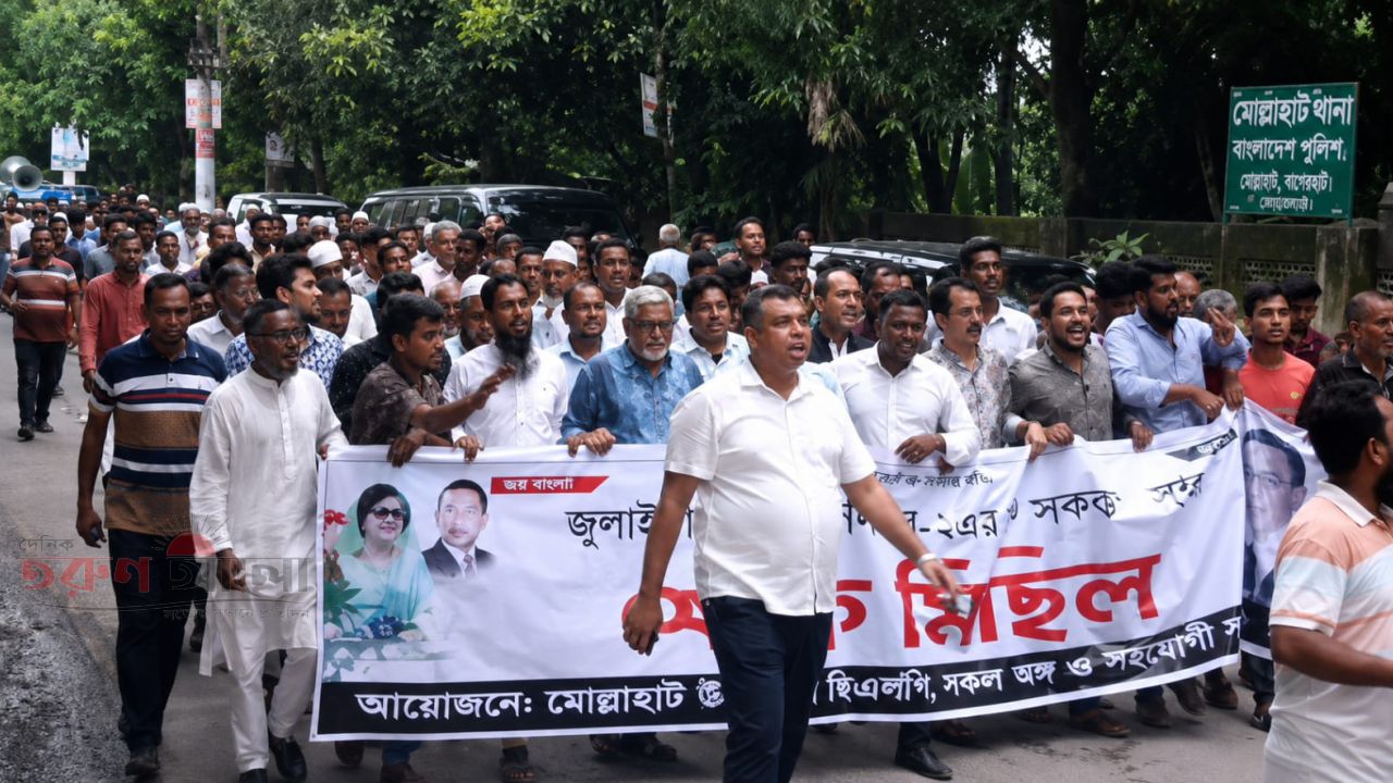মোল্লাহাটে বিএনপির আয়োজনে ঐতিহাসিক আগস্ট জুলাই গণঅভ্যুত্থান দিবস ২০২৬ পালিত